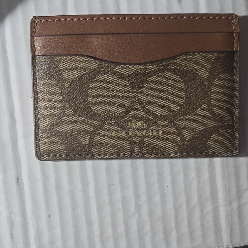 Coach Black Satin Wristlet with Gold Trim - Picture 7 of 10